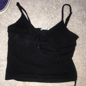 Black crop top